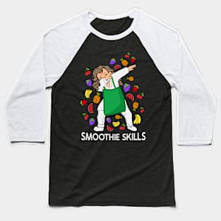 Smoothie Lover Women Fruit Bar Chef Smoothie Baseball T-Shirt